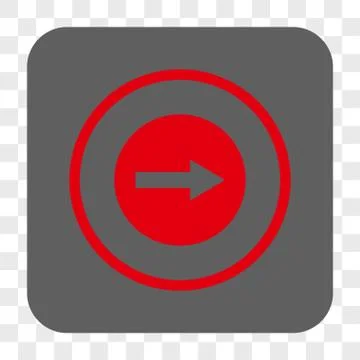 Right Rounded Arrow Interface Toolbar Button Illustrazione stock