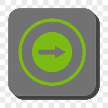 Right Rounded Arrow Rounded Square Button 스톡 일러스트