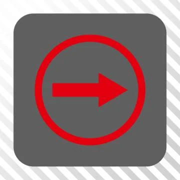 Right Rounded Arrow Rounded Square Button 스톡 일러스트