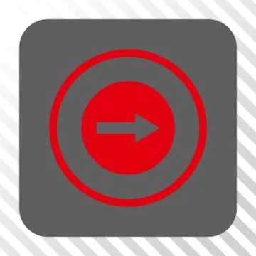 Right Rounded Arrow Rounded Square Button 스톡 일러스트