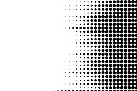 Right Side Halftone Dot Gradient Background Illustrazione stock