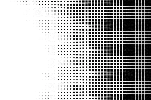 Right Side Square Halftone Gradient Background Stock Illustration