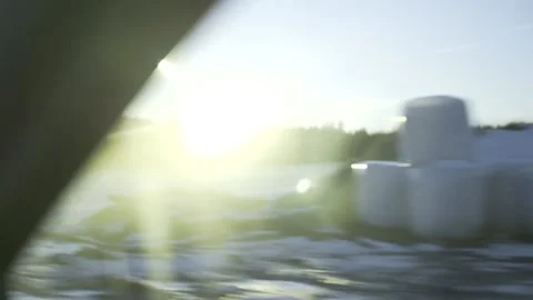 Right side window with big sun coming through Stock Footage 171119260