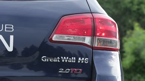 Right stop of a jeep blinking Stock Footage 52208390