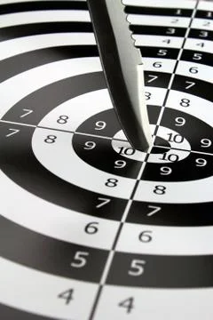 Right in the target 写真素材