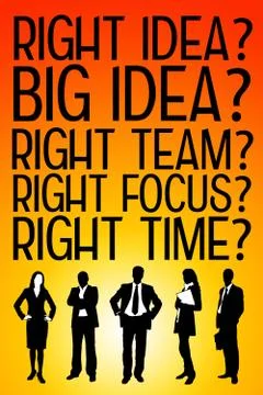 Right team Illustrazione stock