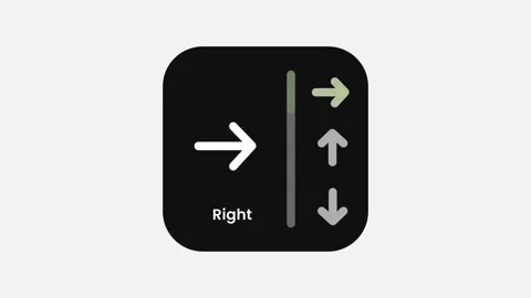 Right Turn Navigation Direction Arrow Icon Stock Footage 335575035