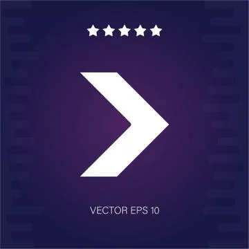 Right vector icon Stock Illustration