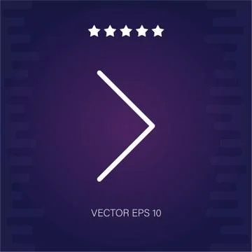 Right vector icon Stock Illustration