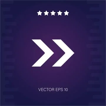 Right vector icon Stock Illustration
