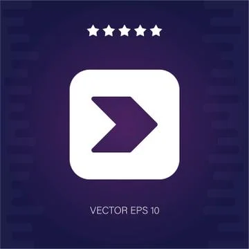 Right vector icon Stock Illustration
