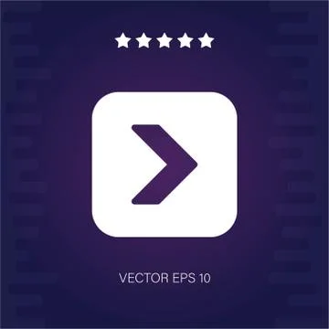 Right vector icon Stock Illustration