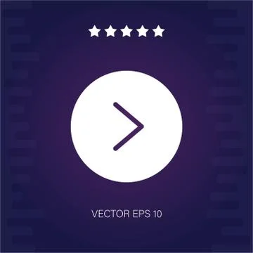 Right vector icon Stock Illustration