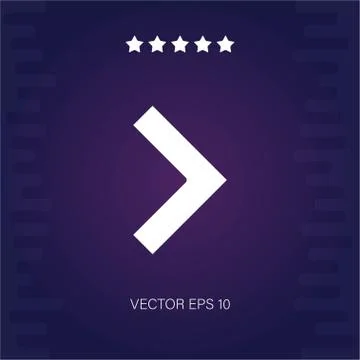 Right vector icon Stock Illustration