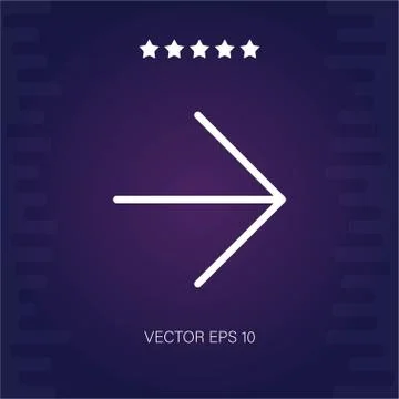 Right vector icon Stock Illustration