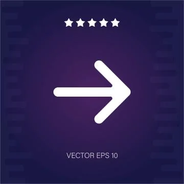 Right vector icon Stock Illustration