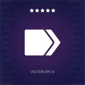 Right vector icon Stock Illustration