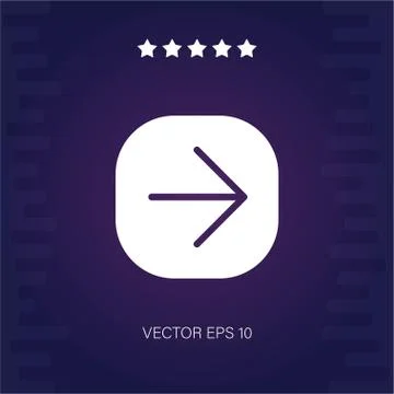 Right vector icon Stock Illustration