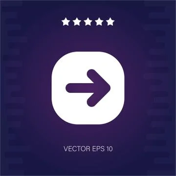Right vector icon Stock Illustration