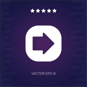 Right vector icon Stock Illustration