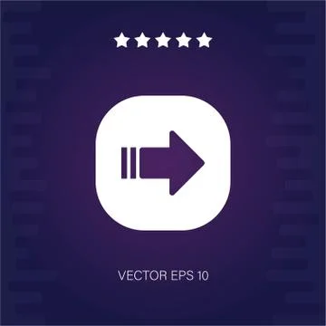Right vector icon Stock Illustration