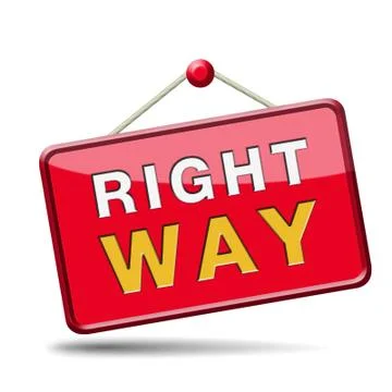 Right way Stock Illustration