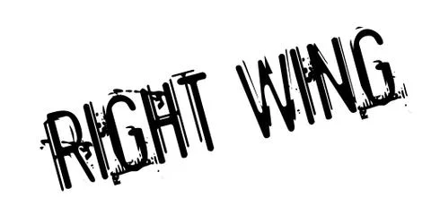 Right Wing rubber stamp Stock Illustration