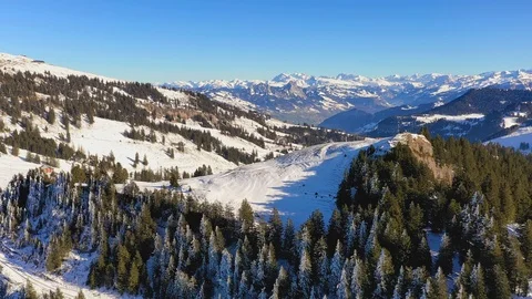 Rigi mountains and train. Stock Footage 124621927