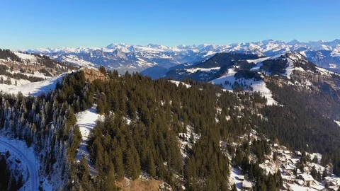 Rigi mountains and train. Rigi, Weggis Stock Footage 124622024