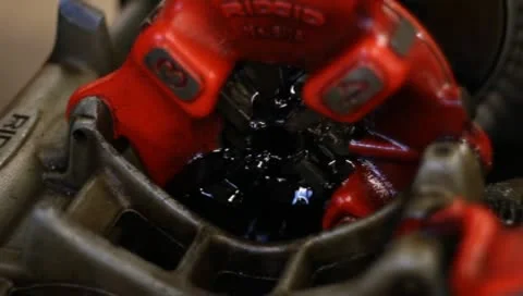 Rigid pipe threader Stock-Footage 10603499