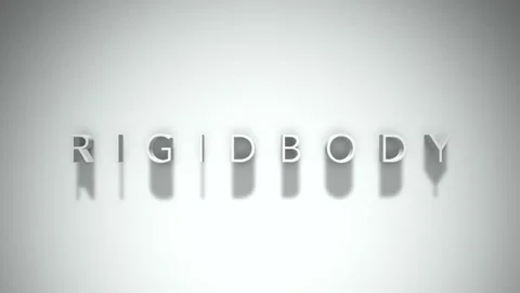 Rigidbody 3D title animation with shadows on a white background Stock Footage 297455515