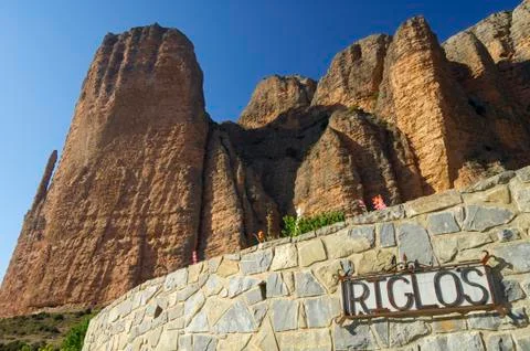 Riglos Fotos de archivo