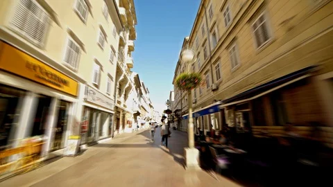 Rijeka City Hyperlapse Video Stock Footage 129066071