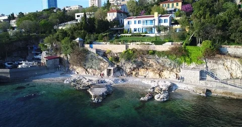 Rijeka pecine seaside daylight beautiful water and day Stock Footage