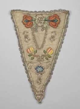 Rijksmuseum, 16th-20th ct, Devant-de-Gorge or triangular brisket from silver 写真素材