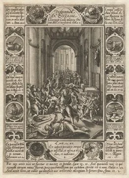 Rijksmuseum, 16th-20th ct, Differences within the church; Dissidium in ecclesia; Stock Photos