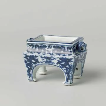 Rijksmuseum, 16th-20th ct, Rectangular censer on four legs with dragons. Stock Photos