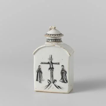 Rijksmuseum, 16th-20th ct, . Rectangular tea bus from porcelain with slightly Stock Photos