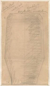 Rijksmuseum, Netherlands,16th-19th, Design for a angular vase; Mushroom.design f 스톡 사진