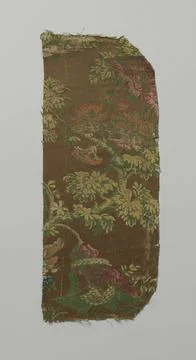 Rijksmuseum, Netherlands,16th-19th, Fragment van een veelkleurig zijde weefsel.A Stock Photos