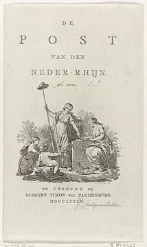 Rijksmuseum, Netherlands,16th-19th, Title page of the patriotic magazine De Post Stock Photos
