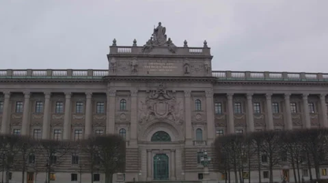 Riksdag, Stockholm Stock Footage 35217441