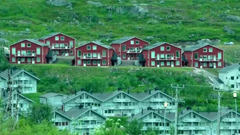 Riksgränsen, Lapland, Sweden Stock Footage 220016813