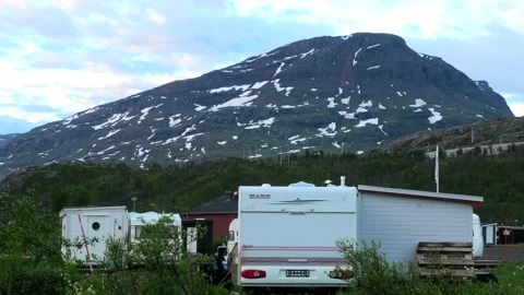 Riksgränsen, Lapland, Sweden Stock Footage 220016881