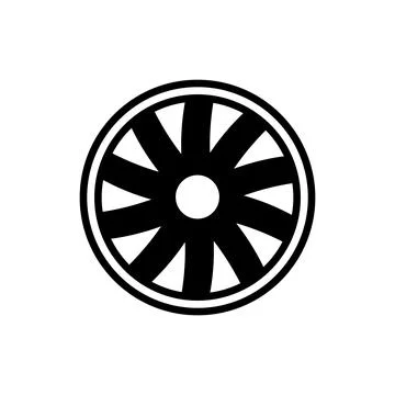 Rim icon vector Stock Illustration