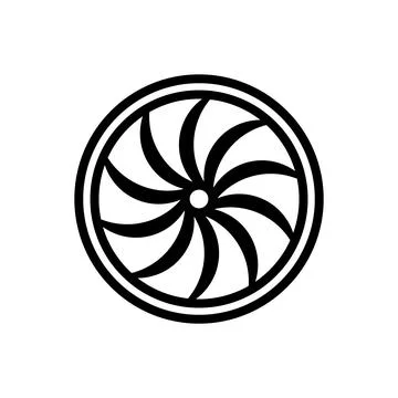 Rim icon vector Stock Illustration