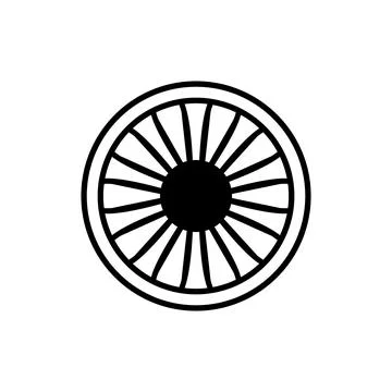 Rim icon vector Stock Illustration