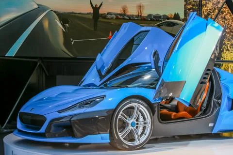 Rimac hypercar C Two Stock Photos
