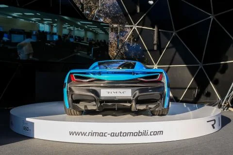 Rimac hypercar C Two Stock Photos
