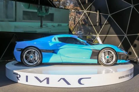 Rimac hypercar C Two Stock Photos